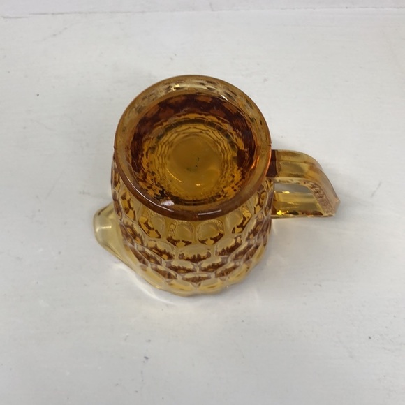 FENTON Thumbprint Colonial Amber Creamer - Picture 6 of 6